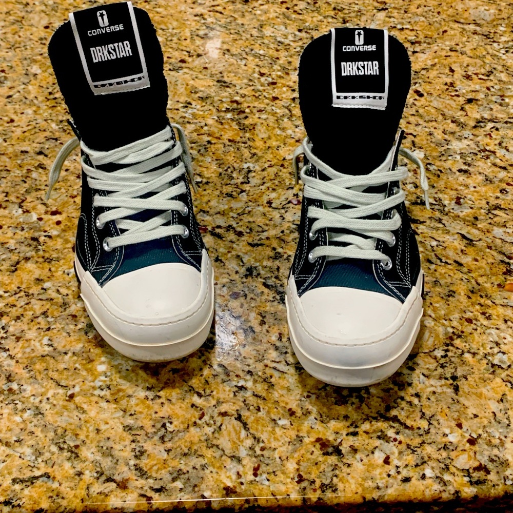 Rick Owens x Converse (official colab) drkstar in black size 8.5